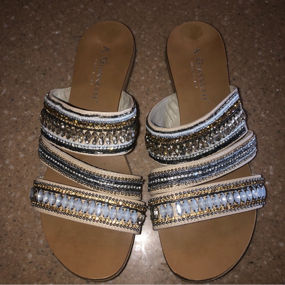 A.Giannetti jeweled sandals